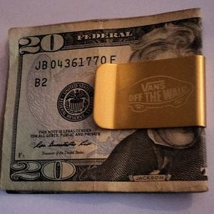 VAN MONEY CLIP 💰ANTIQUE BRASS ..OS